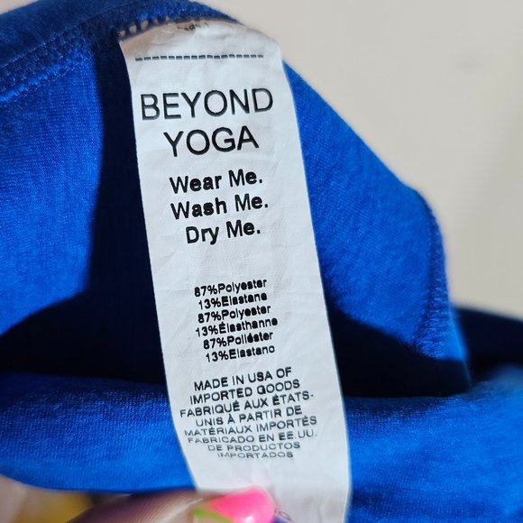 🏷️NWT Beyond Yoga Spacedye Out of Pocket High-Waist Midi Leggings In Azure Blue - Picture 11 of 15